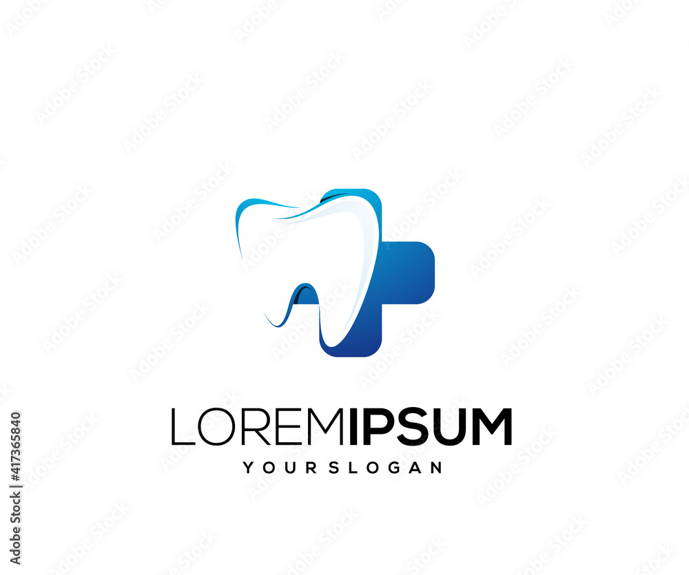 medical tooth icon logo design template medical tooth icon logo design template