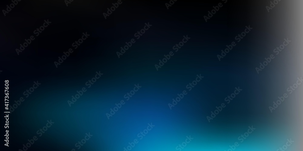 Fototapeta premium Dark blue vector gradient blur texture.