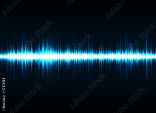 Sound waves oscillating glow light. Abstract technology background. Vector illustration eps 10.