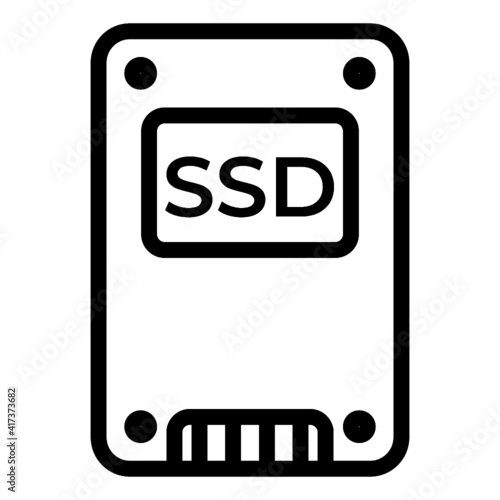 ssd icon vector