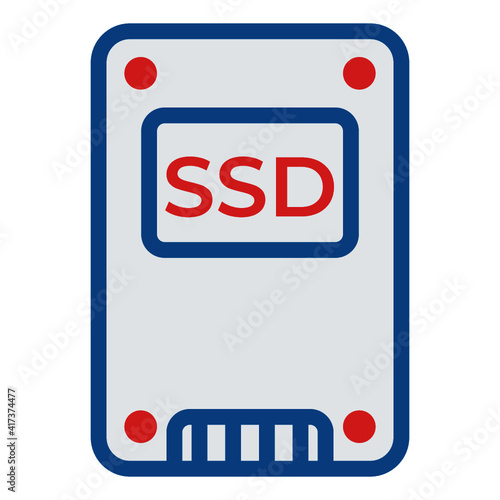 ssd vector icon illustration