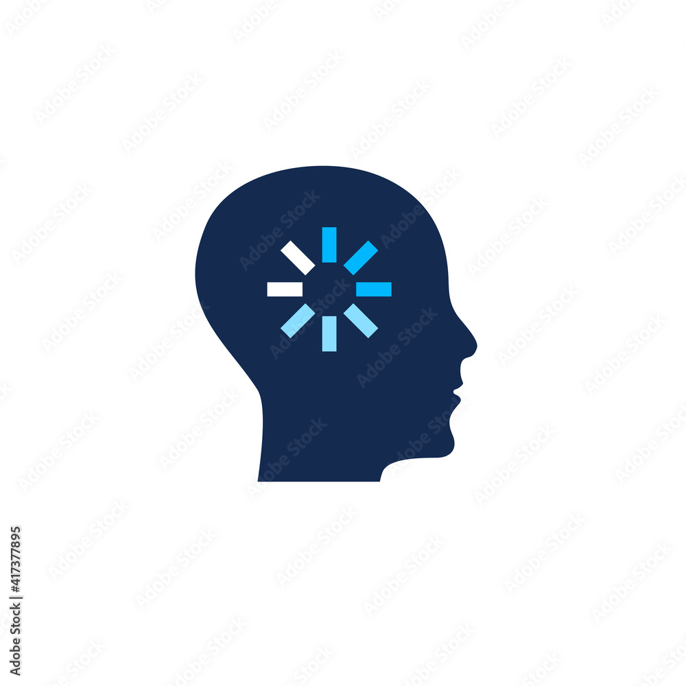 Brain activity icon with download Brain activity icon with download