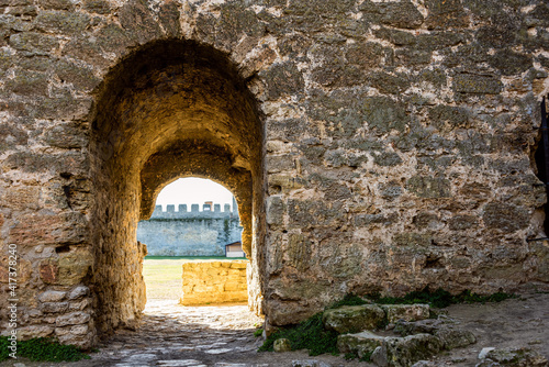 Valokuva Wall of medieval fortress in Akkerman city