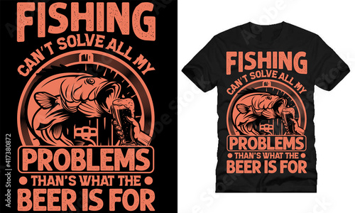 Fishing t shirt design