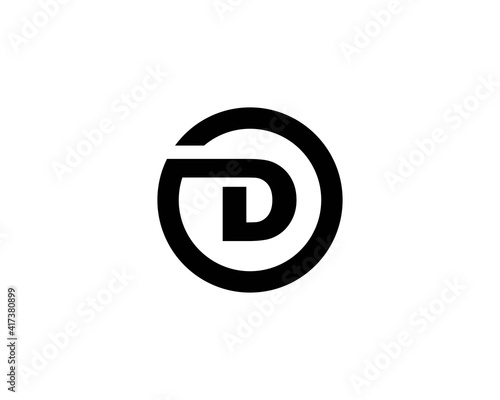 D OD DO letter logo design vector template