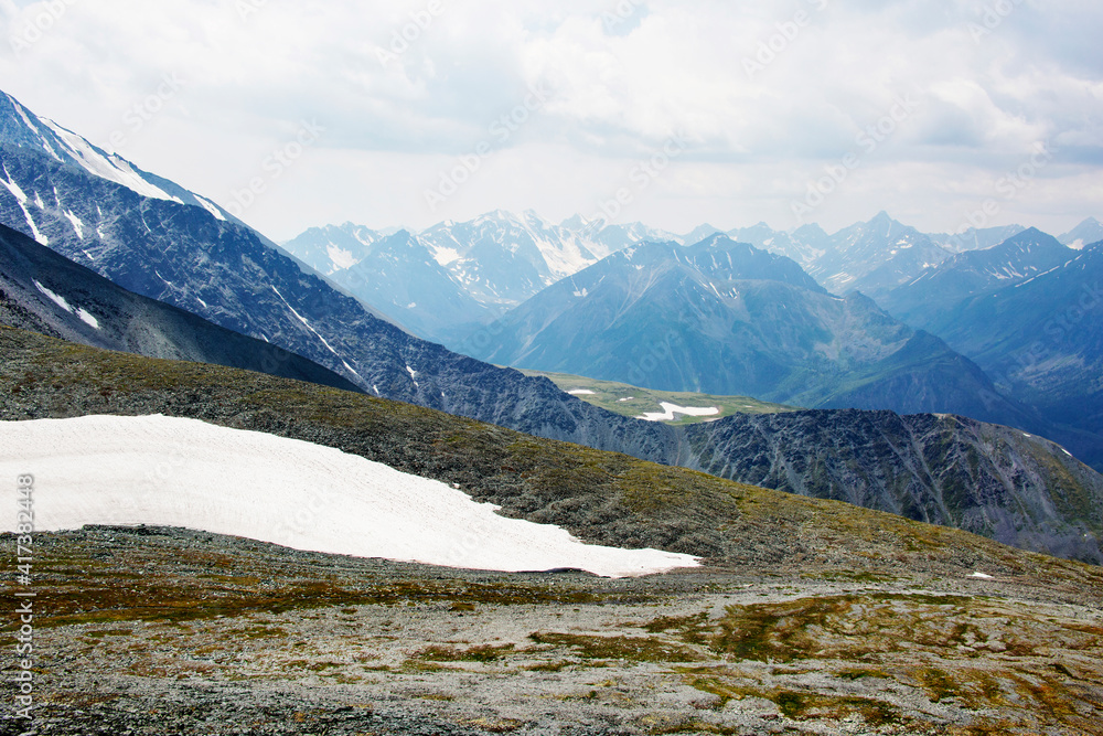 Mountain Altai summer landscape, Russia.