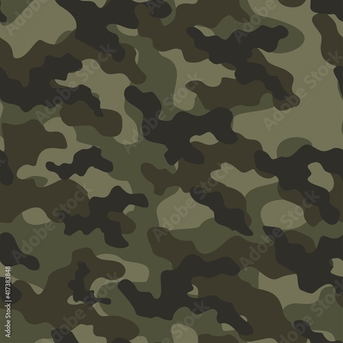 military camouflage vector seamless print