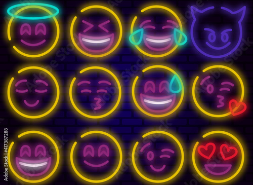 Neon Emoji