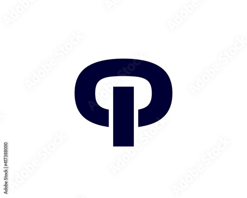 i oi io letter logo design vector template