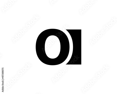 i oi io letter logo design vector template