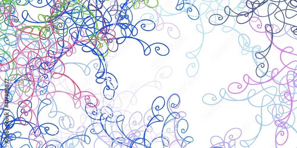 Light Blue, Red vector background with bent lines. Light Blue, Red vector background with bent lines.