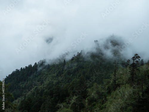Bhutan Landscape in the Mountains