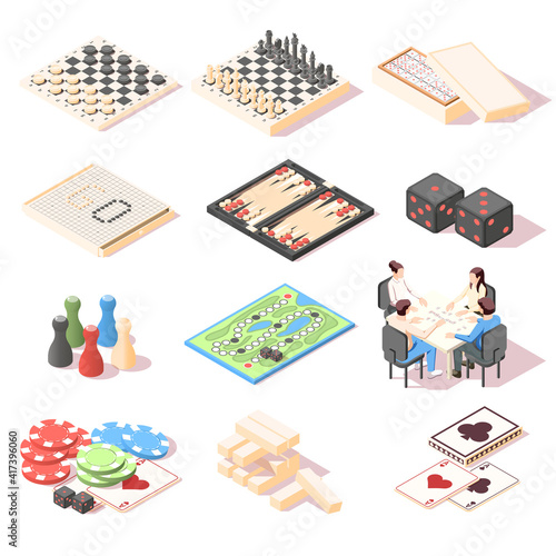 Board Games Icons Set