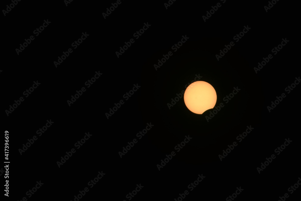 partial solar eclipse in June 2020 seen in Romania