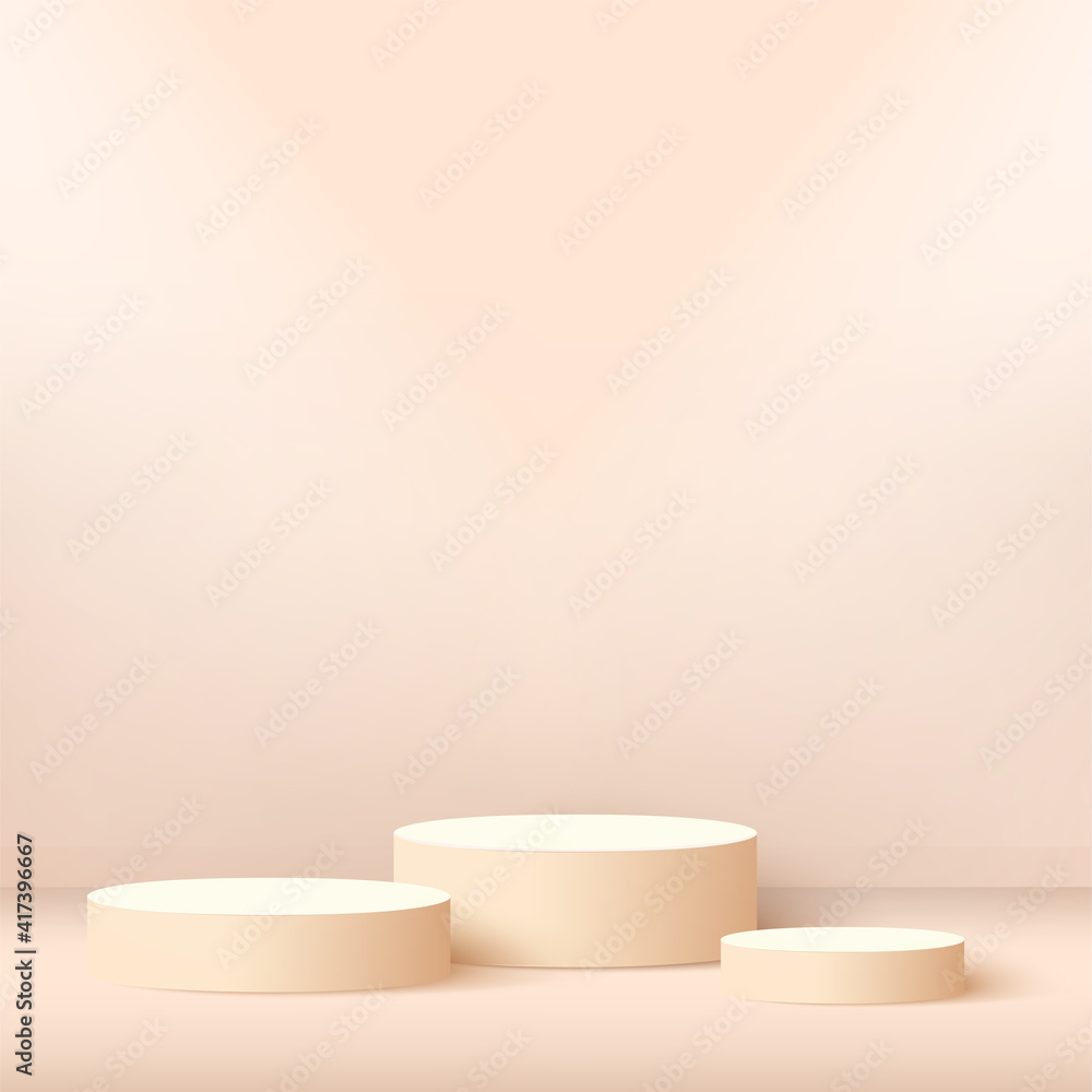 Abstract background with pink color geometric 3d podiums. Vector illustration Abstract background with pink color geometric 3d podiums. Vector illustration