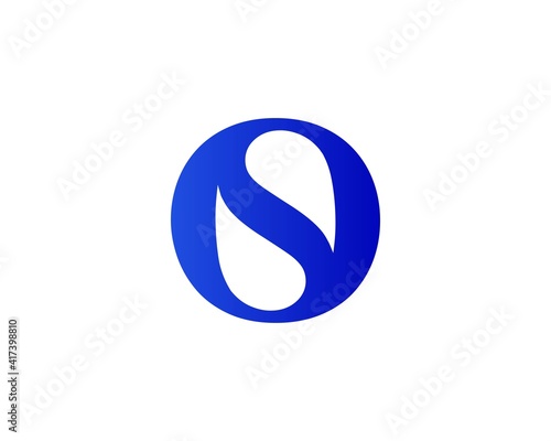 S OS SO letter logo design vector template
