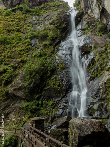 tigers nest waterfall in bhutan