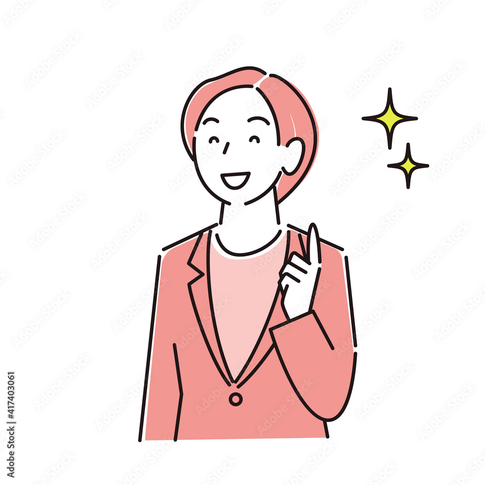 スーツ姿の女性 笑顔 程よいシンプルなイラスト ベクター A woman in a suit Smile A simple illustration vector スーツ姿の女性 笑顔 程よいシンプルなイラスト ベクター A woman in a suit Smile A simple illustration vector