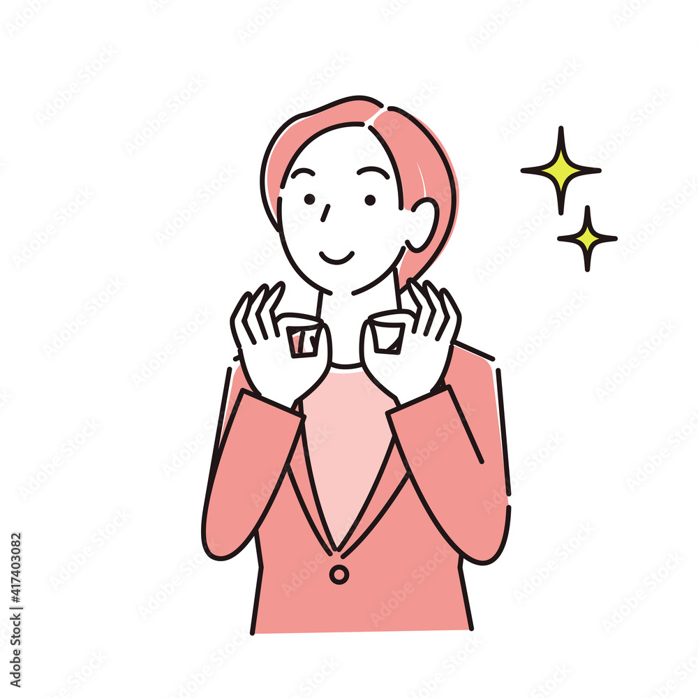 スーツ姿の女性 笑顔 程よいシンプルなイラスト ベクター A woman in a suit Smile A simple illustration vector スーツ姿の女性 笑顔 程よいシンプルなイラスト ベクター A woman in a suit Smile A simple illustration vector