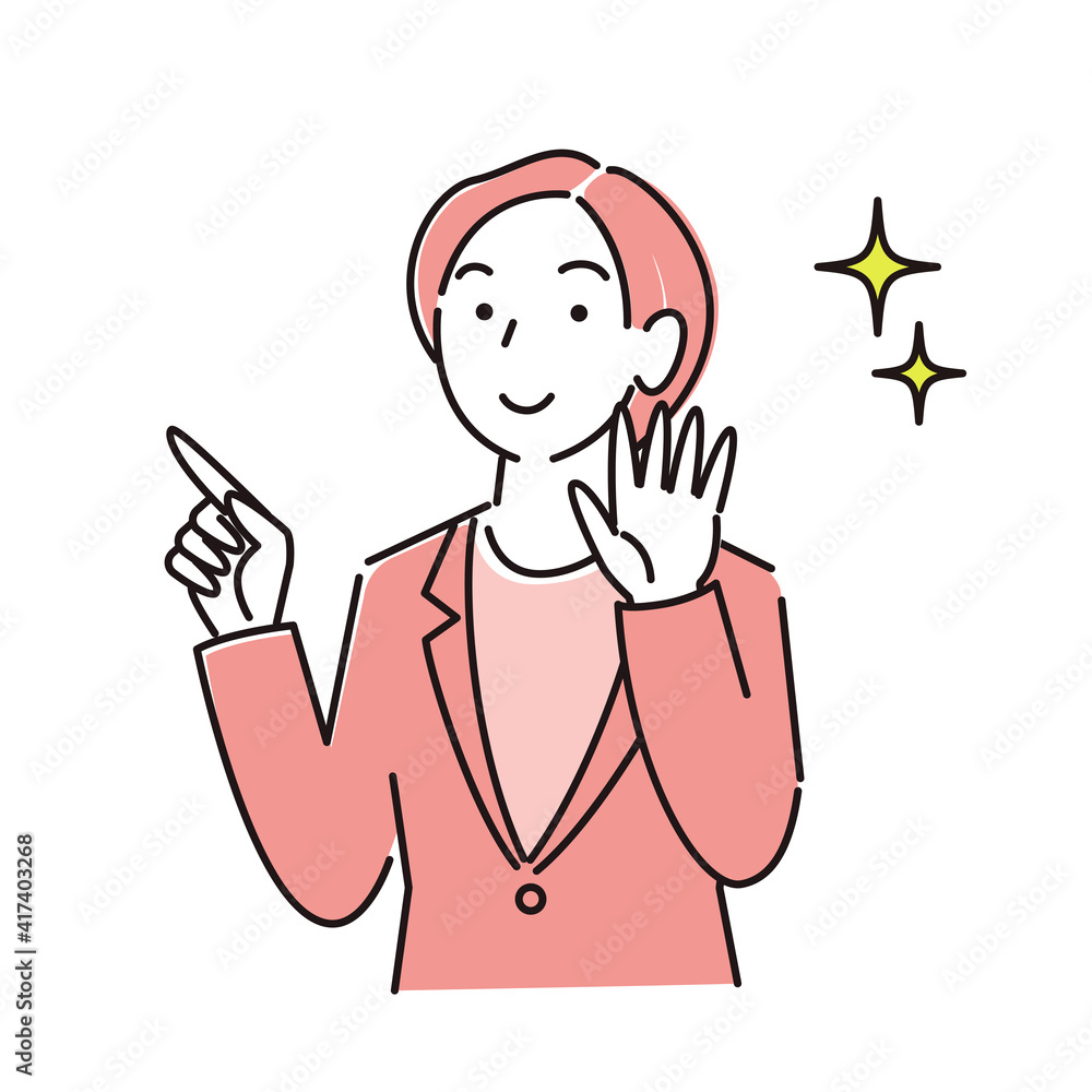 スーツ姿の女性 笑顔 程よいシンプルなイラスト ベクター A woman in a suit Smile A simple illustration vector スーツ姿の女性 笑顔 程よいシンプルなイラスト ベクター A woman in a suit Smile A simple illustration vector