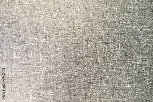 Top view of fabric with texture and pattern in shiny grey tone for background and decoration