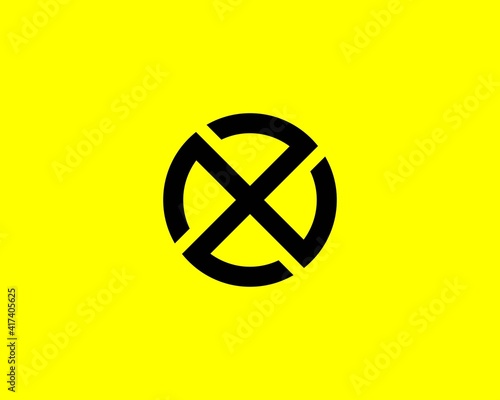 X OX XO letter logo design vector template
