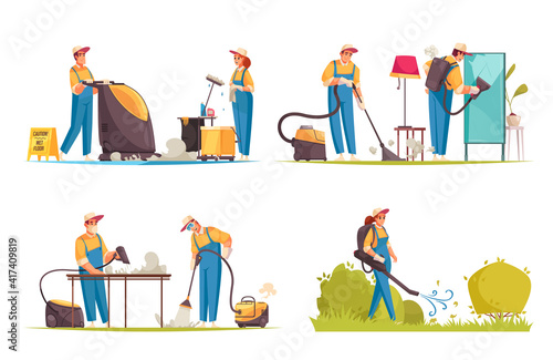 Cleaning Team Compositions Set