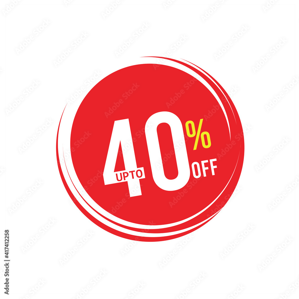 40% Discount Icons, 40% Discount Vector, up to 40% off 40% Discount Icons, 40% Discount Vector, up to 40% off