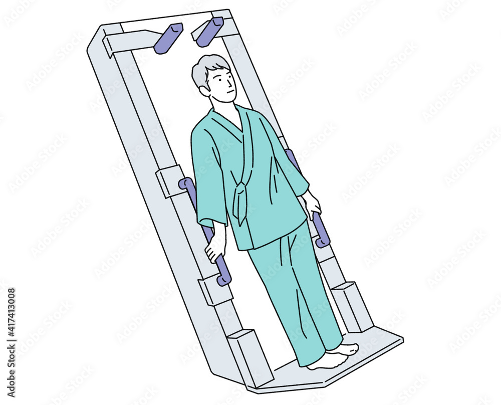 人物イラスト 胃部x線 バリウム検査 男 シンプル Stock Illustration Adobe Stock