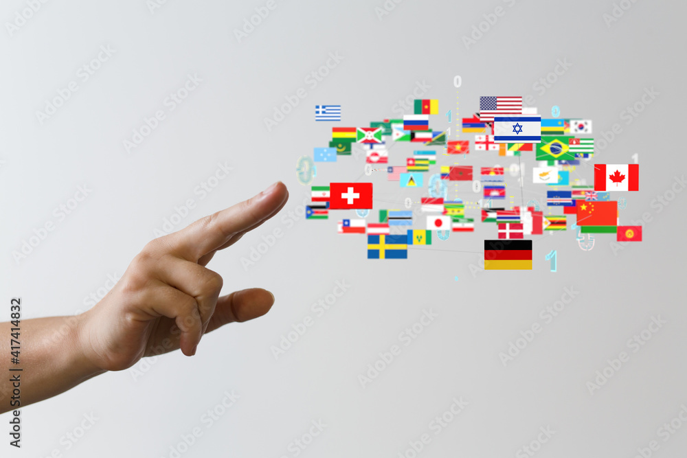 International world flag 3d digital International world flag 3d digital