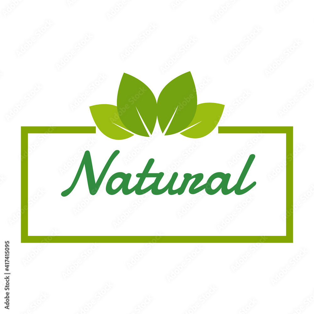 Green leaf logo green nature eco square icon isolated on white background. Green leaf logo green nature eco square icon isolated on white background.