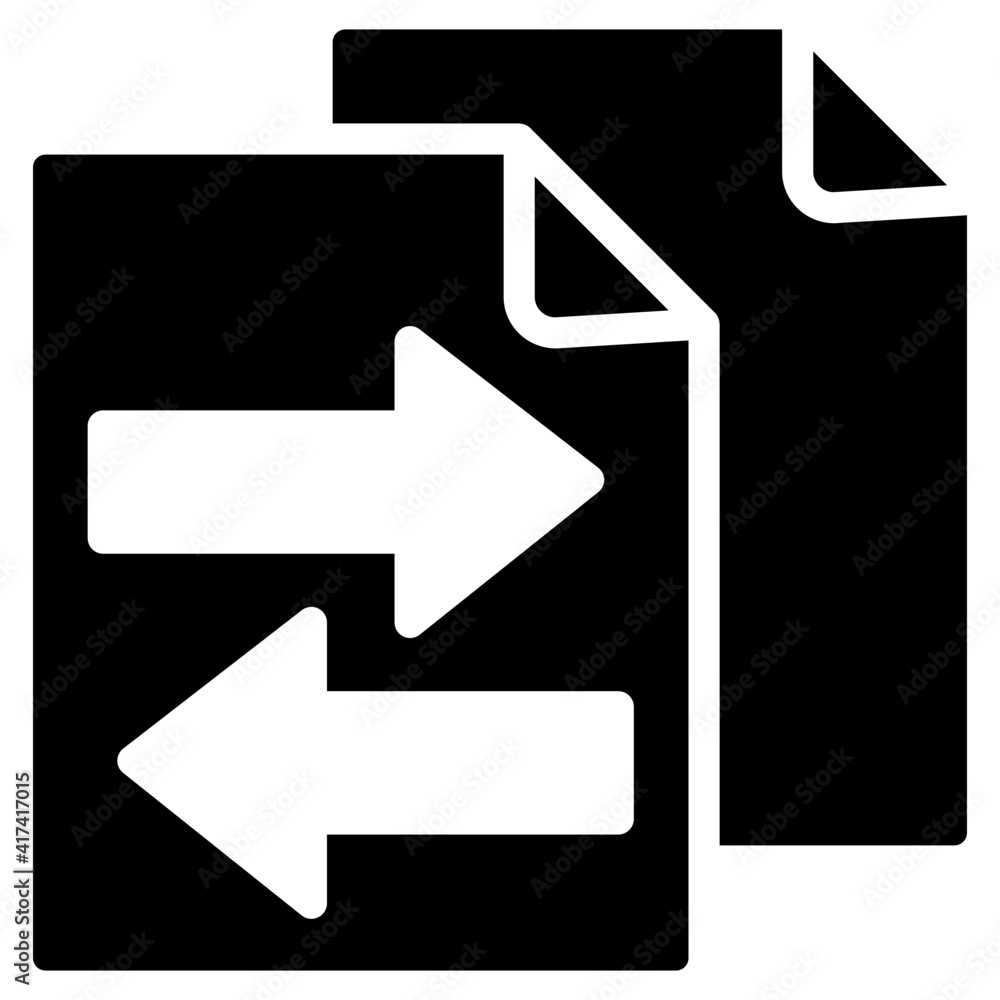 An icon design of data exchanging An icon design of data exchanging