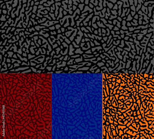 Elephant Animal Print Texture Textile Red Blue Yellow Gray Texture
