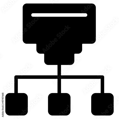 Trendy vector design of ethernet network