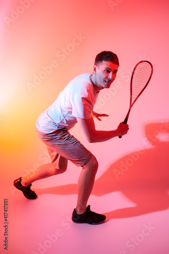 guy plays squash © Andrey Kiselev
