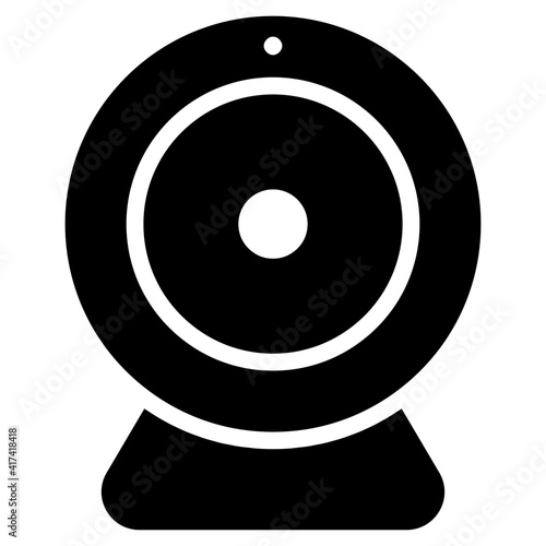 A solid design vector of webcam