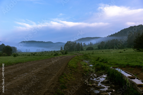 Karadeniz bölgesinde Bartin ilinde yaylalar, otlar, hayvanlar.