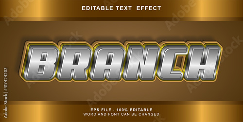 branch text effect editable