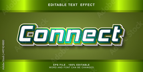 connect text effect editable