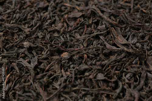 Big leaf black tea in studio