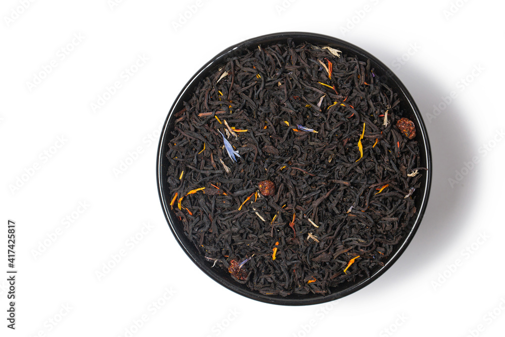 Fototapeta premium Aroma Black tea in studio