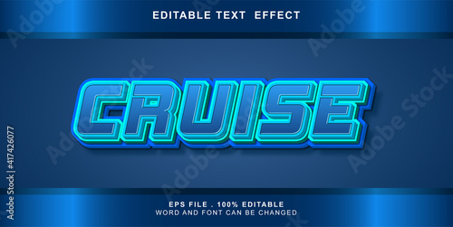 cruise text effect editable