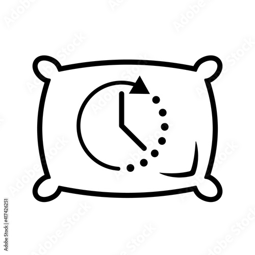 8 hours sleep icon. Clipart image isolated on white background