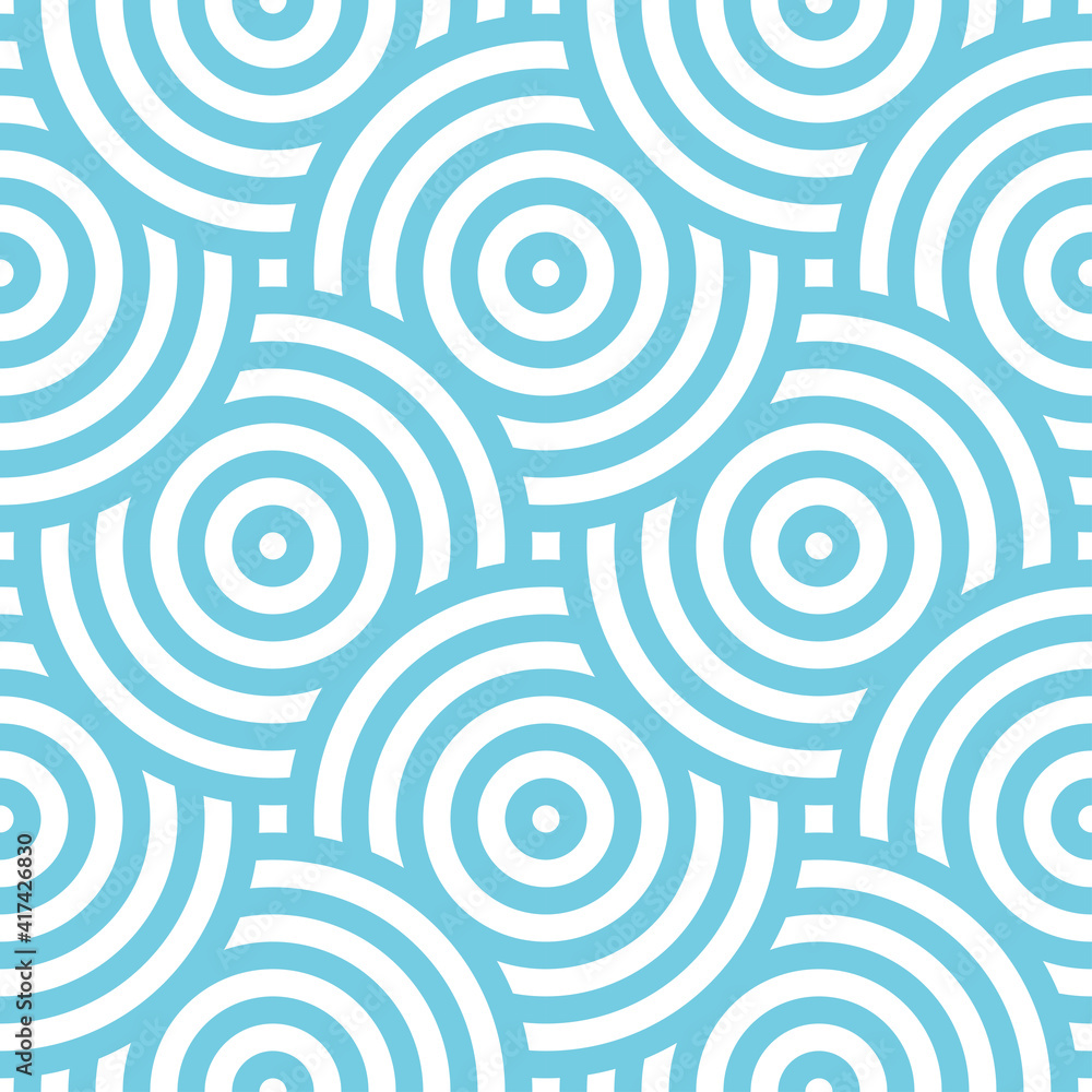 Seamless pattern with blue circles Seamless pattern with blue circles