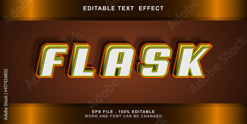 flask text effect editable