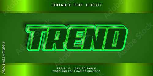 trend text effect editable