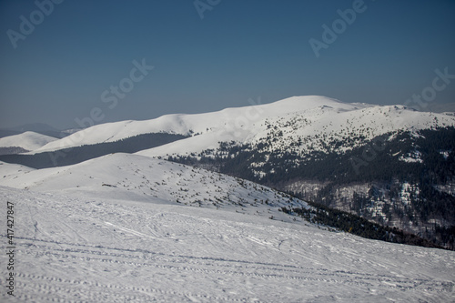 snow covered mountains © Bogdan
