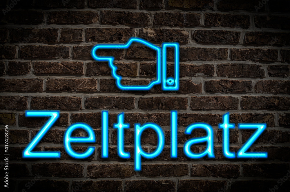 Leuchtreklame Zeltplatz | neon sign Zeltplatz (Camping ground) Leuchtreklame Zeltplatz | neon sign Zeltplatz (Camping ground)