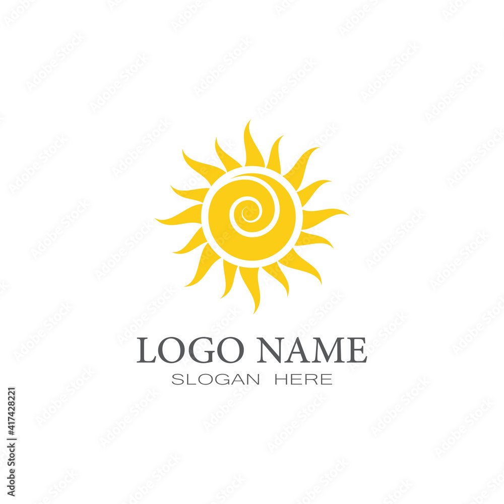Sun Vector illustration Icon Logo Template design Sun Vector illustration Icon Logo Template design