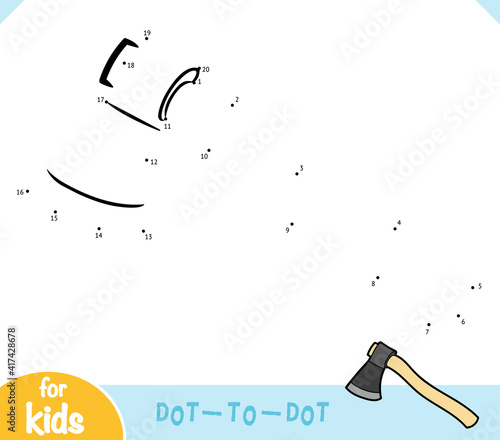 Numbers game, education dot to dot game, Ax
